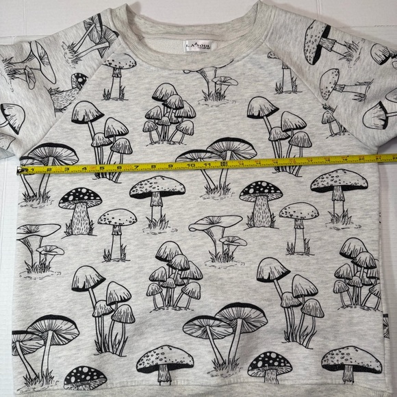 LA Soul Mushroom Print Sweatshirt. Women’s Medium, Pullover, Crew Neck - Picture 4 of 11